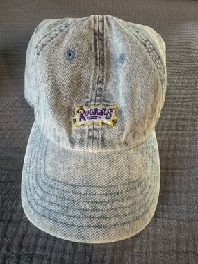 Nickelodeon Rugrats Acid Wash Denim Baseball Hat with Embroidered Logo - Target